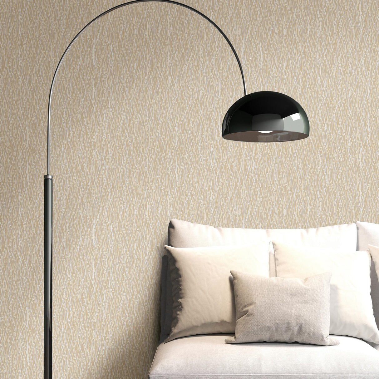 York Quinn Beige Twist Wallpaper