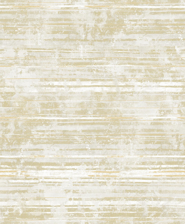 York Makayla Light Yellow Stripe Wallpaper
