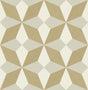 York Valiant Gold Faux Grasscloth Mosaic Wallpaper