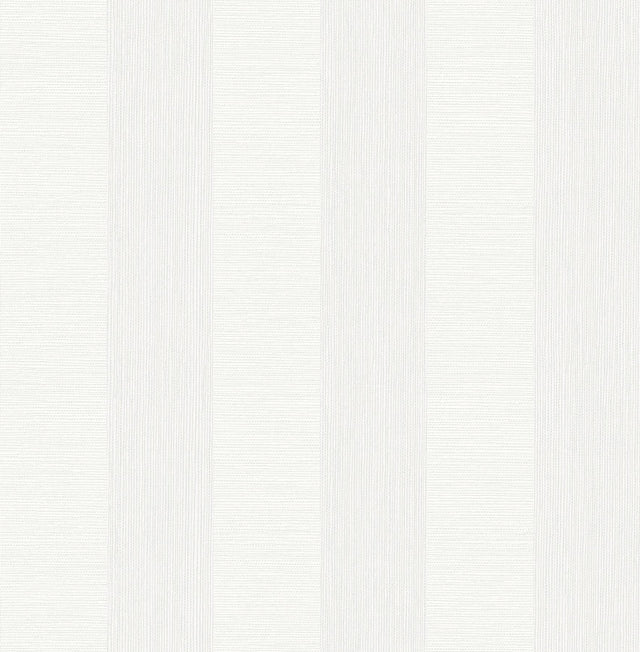 York Intrepid White Textured Stripe Wallpaper