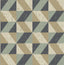York Cerium Blue Concrete Geometric Wallpaper