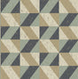 York Cerium Blue Concrete Geometric Wallpaper