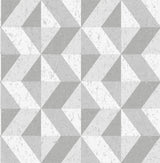 York Cerium Grey Concrete Geometric Wallpaper