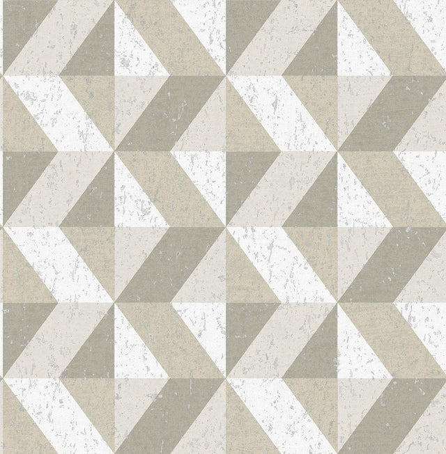 York Cerium Dark Grey Concrete Geometric Wallpaper