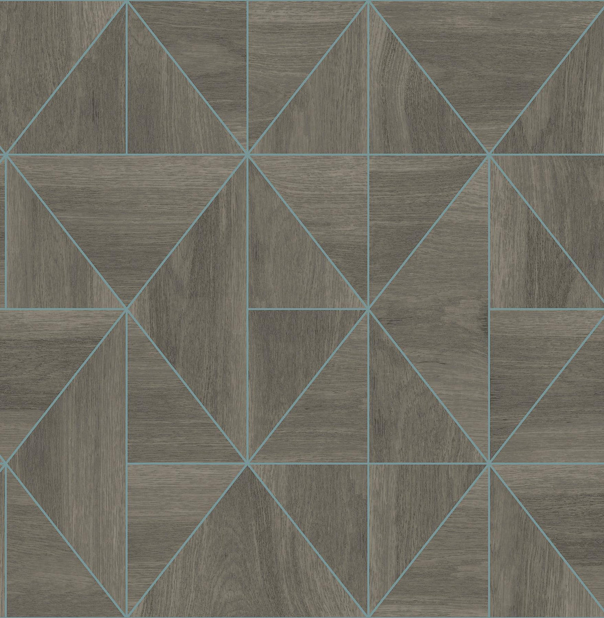 York Cheverny Brown Wood Tile Wallpaper