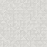 York Gallerie Light Grey Triangle Geometric Wallpaper
