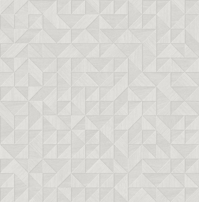 York Gallerie Light Grey Triangle Geometric Wallpaper