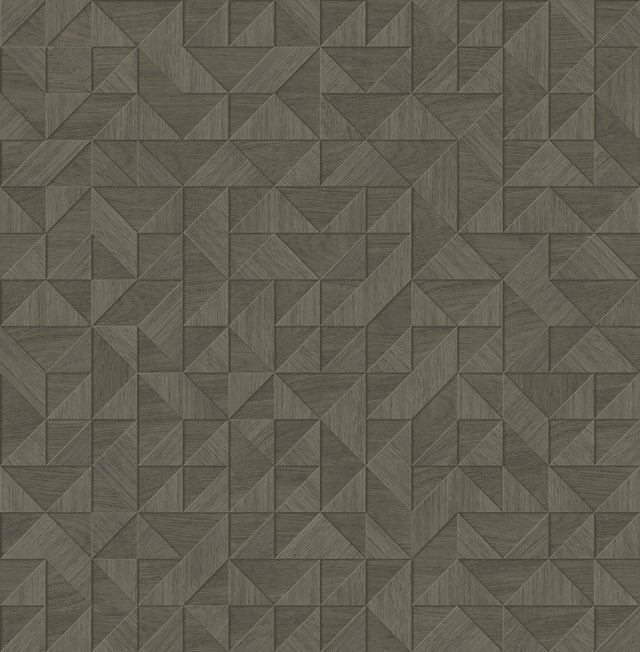 York Gallerie Dark Grey Triangle Geometric Wallpaper