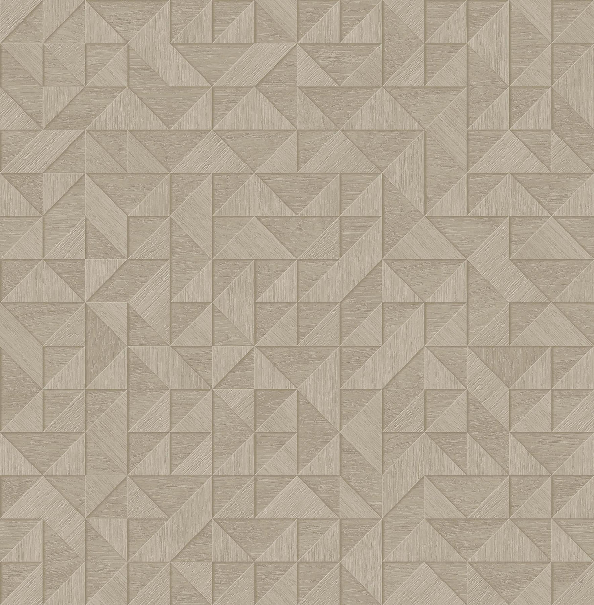 York Gallerie Taupe Triangle Geometric Wallpaper