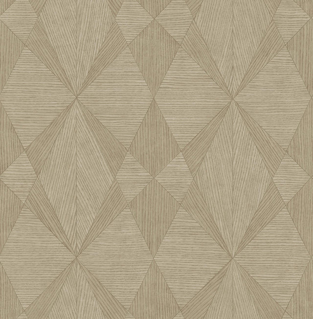 York Intrinsic Light Brown Textured Geometric Wallpaper
