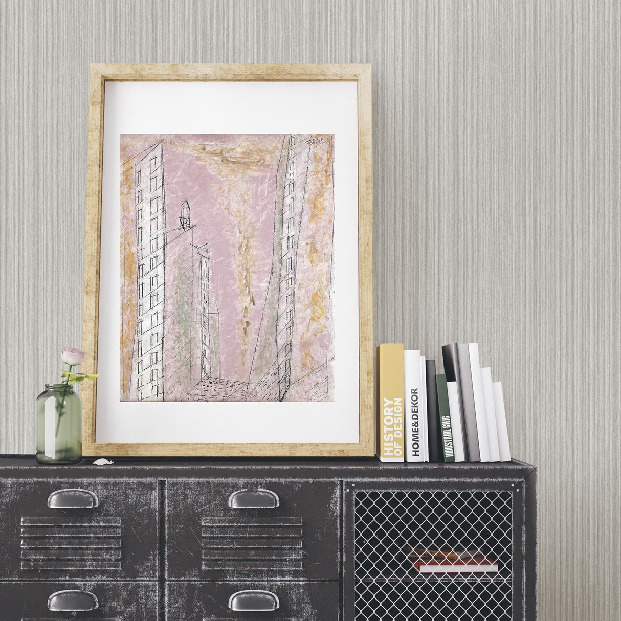 York Crewe Grey Vertical Woodgrain Wallpaper