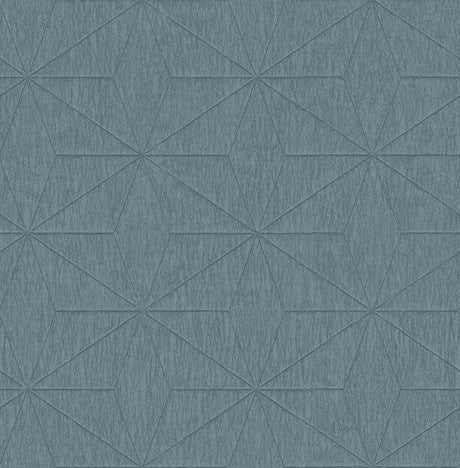 York Bernice Teal Diamond Geometric Wallpaper