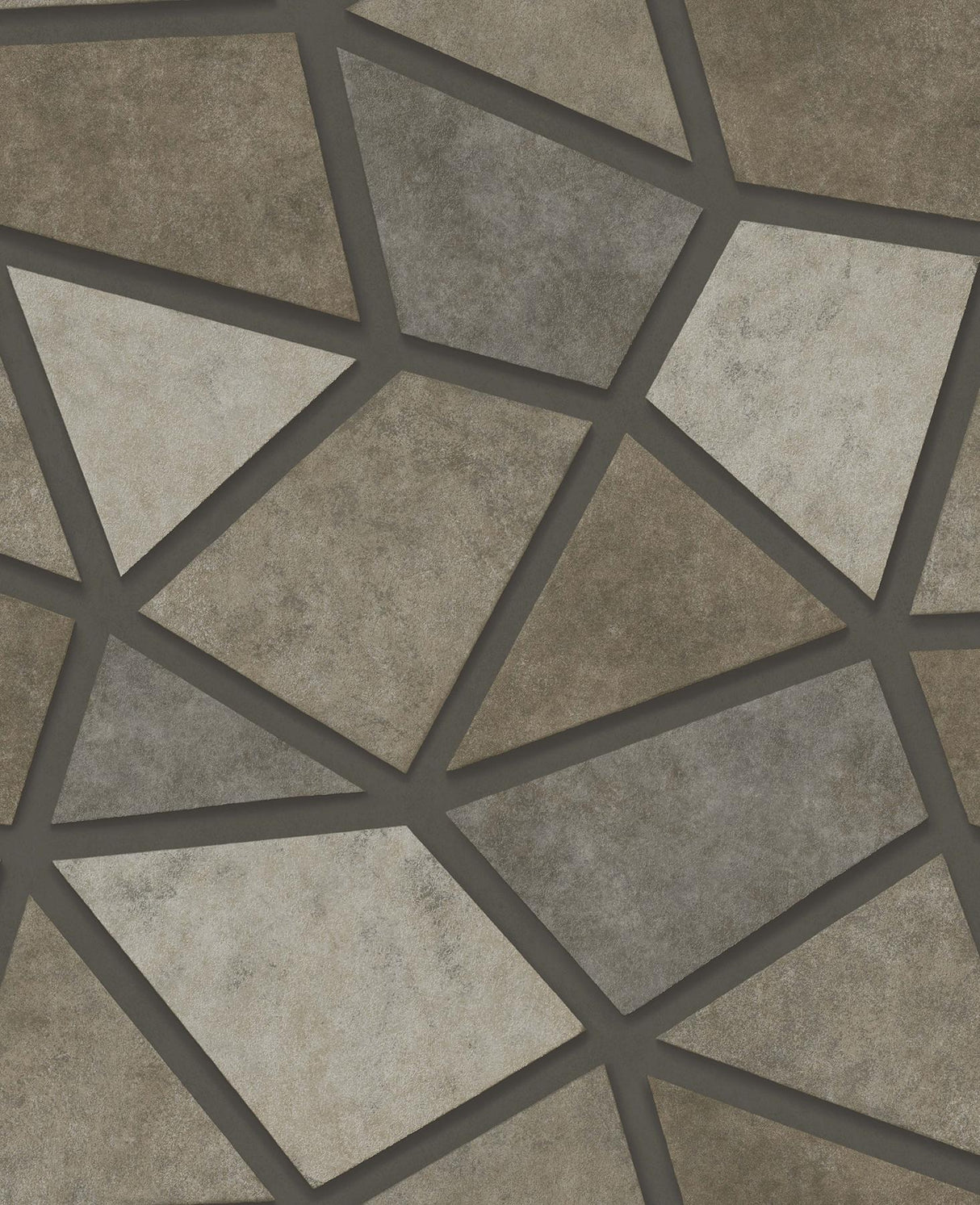 York Coty Stone Geometric Patchwork Wallpaper