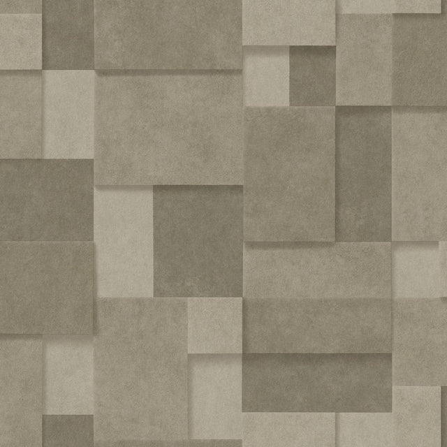 York Duchamp Gold Patchwork Metallic Wallpaper