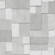 York Duchamp Silver Patchwork Metallic Wallpaper