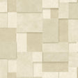 York Duchamp Wheat Patchwork Metallic Wallpaper