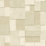 York Duchamp Wheat Patchwork Metallic Wallpaper