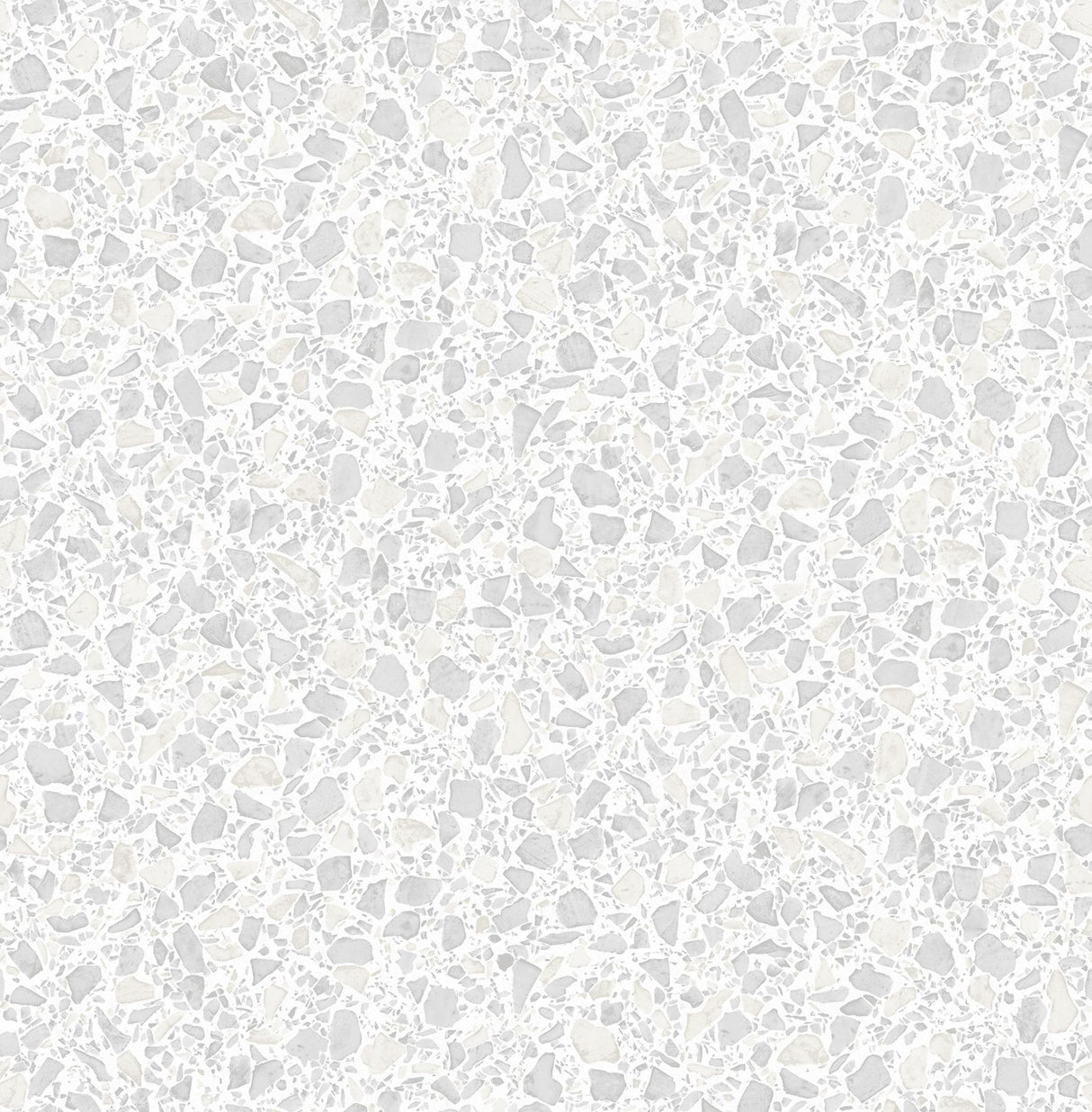 York Aldrich White Terrazzo Wallpaper