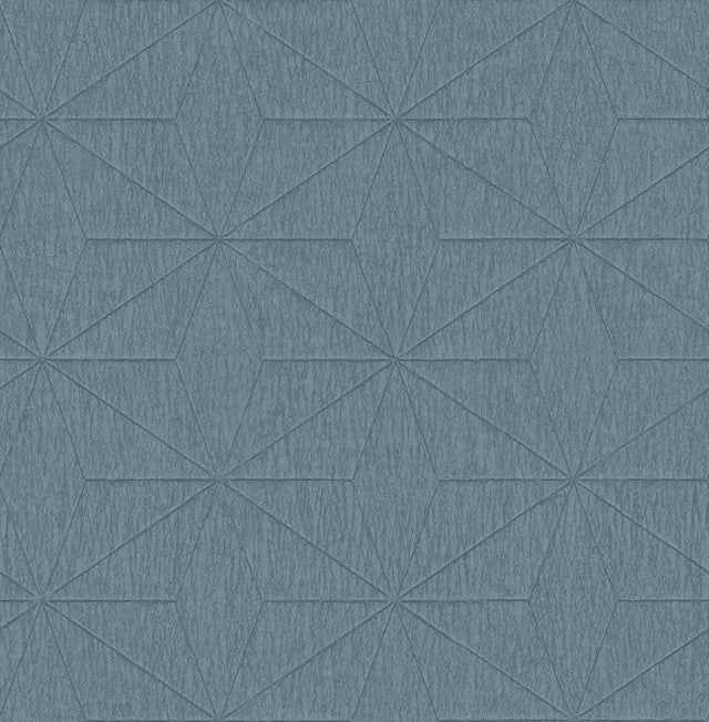 York Bernice Teal Geometric Wallpaper