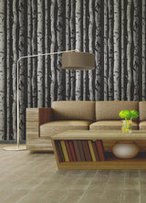 York Distinctive Black Birch Tree Wallpaper