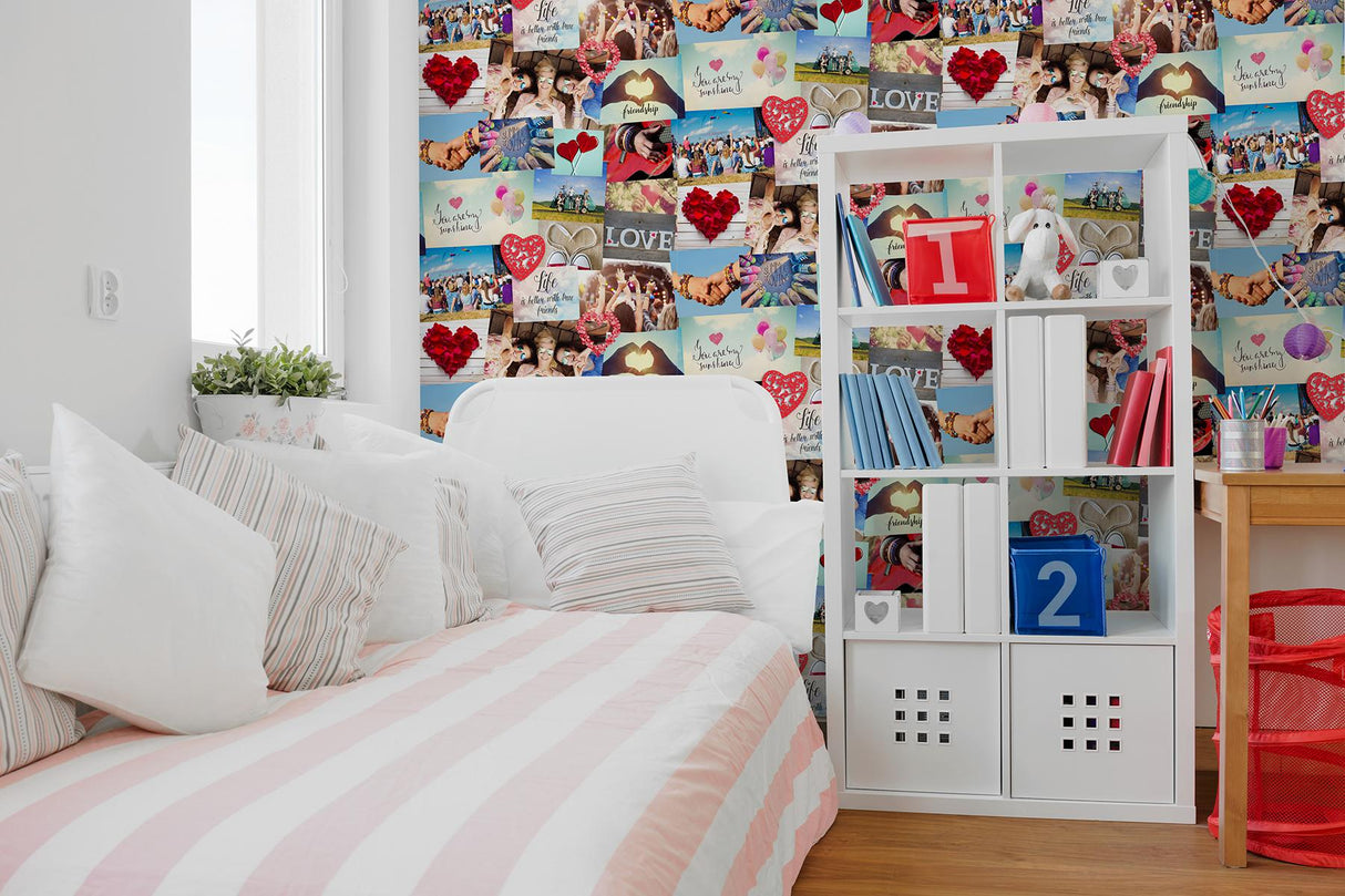 York Cara Multicolor Collage Wallpaper