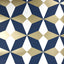 York Newby Navy Geometric Wallpaper