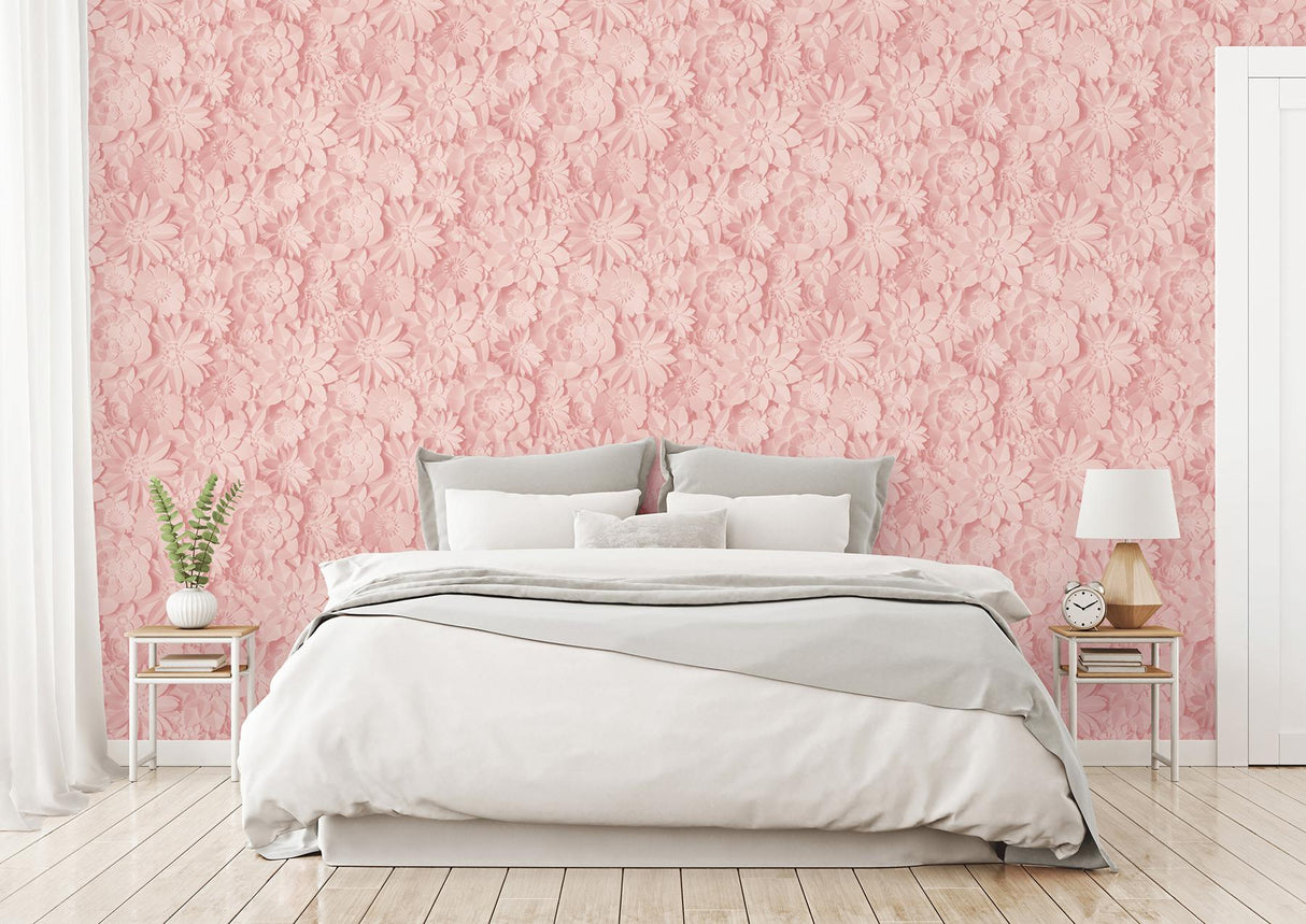 York Dacre Pink Floral Wallpaper