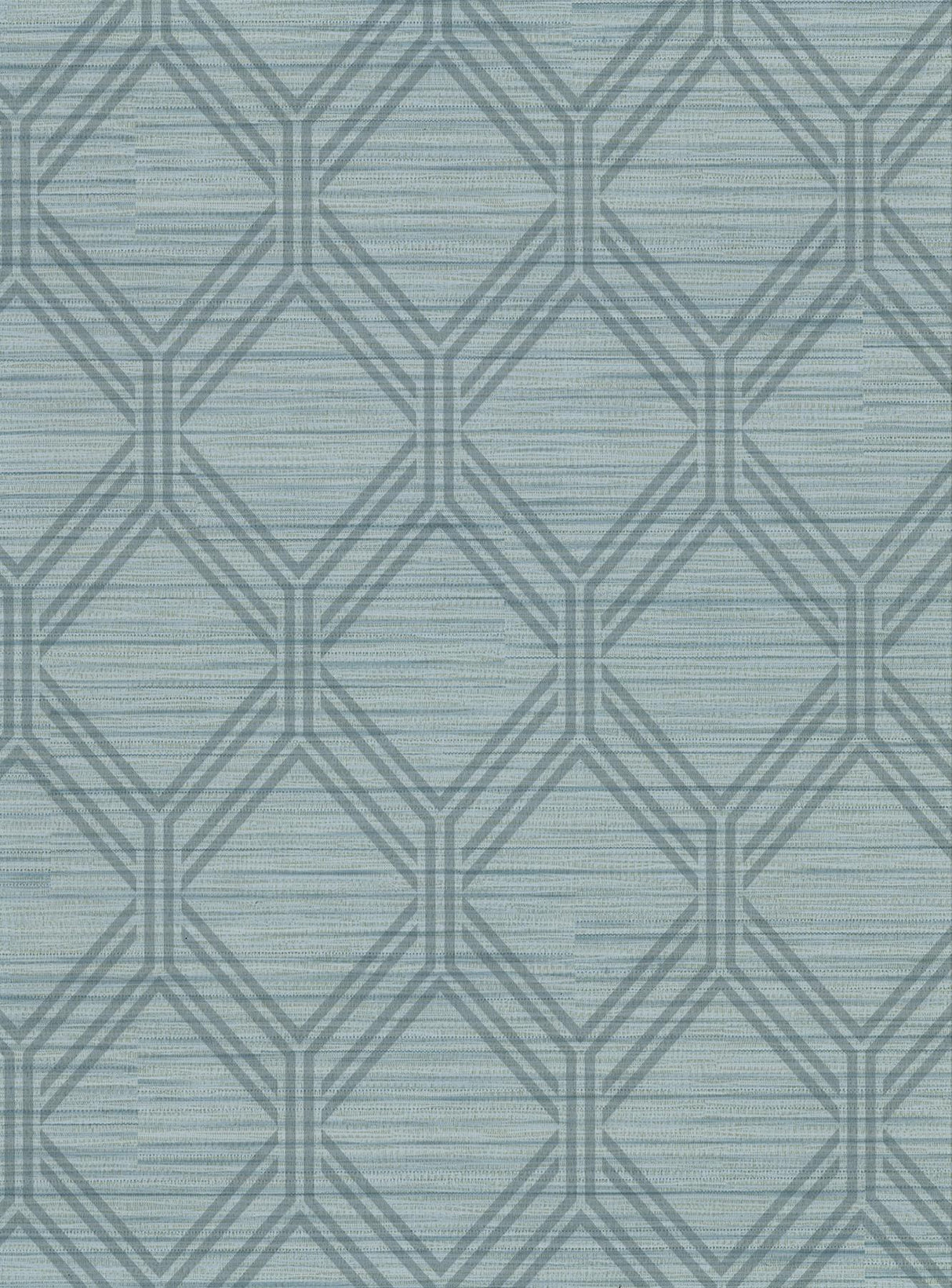 York Vaughan Teal Geometric Wallpaper