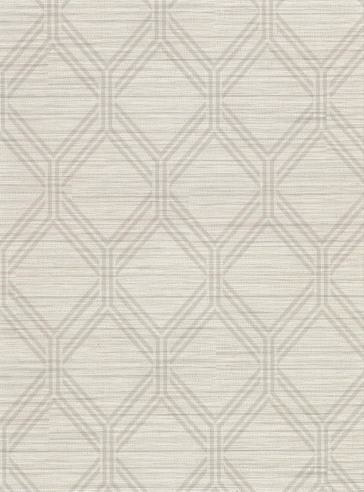 York Vaughan Taupe Geometric Wallpaper