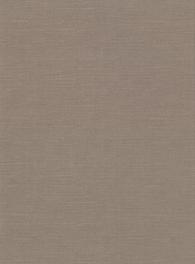 York Parker Brown Faux Linen Wallpaper