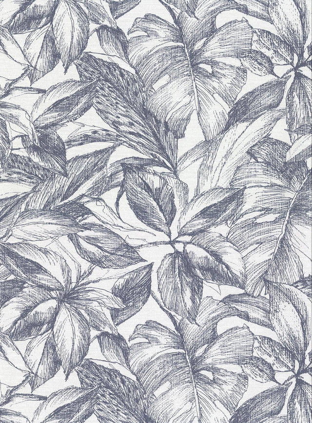 York Simone Denim Tropical Wallpaper