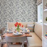 York Simone Denim Tropical Wallpaper