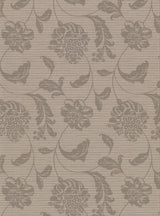York Holiday Brown Jacobean Wallpaper