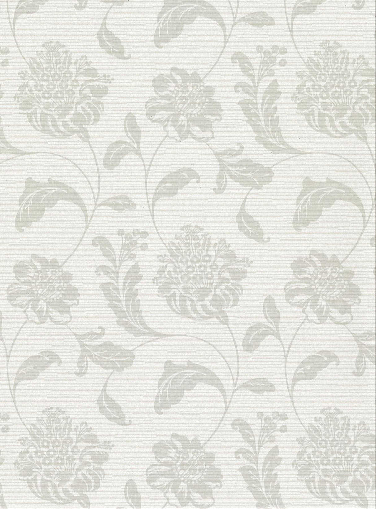 York Holiday Light Grey Jacobean Wallpaper