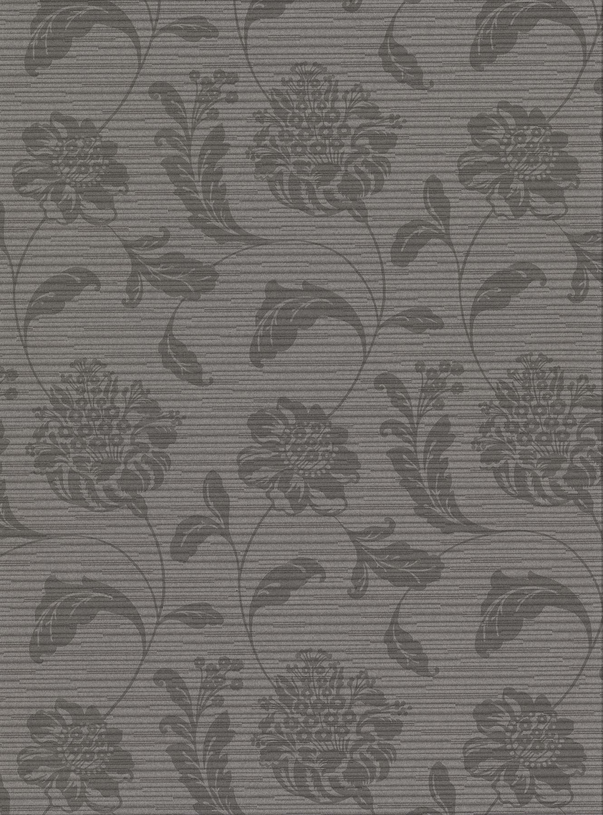 York Holiday Charcoal Jacobean Wallpaper