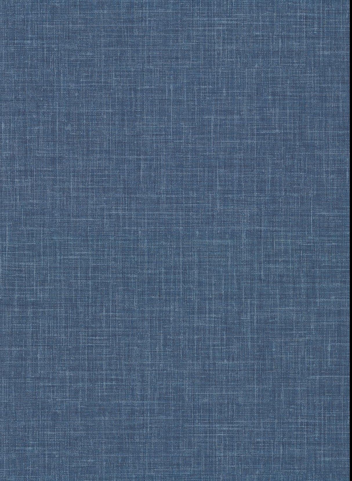 York Upton Indigo Faux Linen Wallpaper