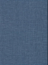 York Upton Indigo Faux Linen Wallpaper