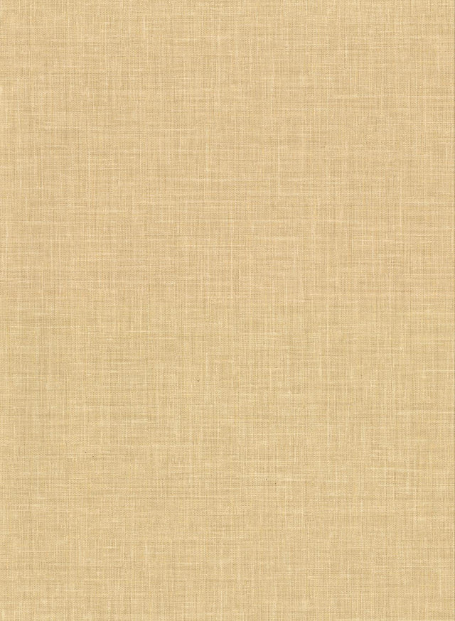 York Upton Wheat Faux Linen Wallpaper
