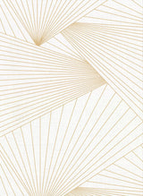York Berkeley Off-White Geometric Faux Linen Wallpaper
