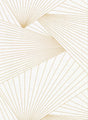 York Berkeley Off-White Geometric Faux Linen Wallpaper