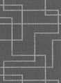York Clarendon Charcoal Geometric Faux Grasscloth Wallpaper