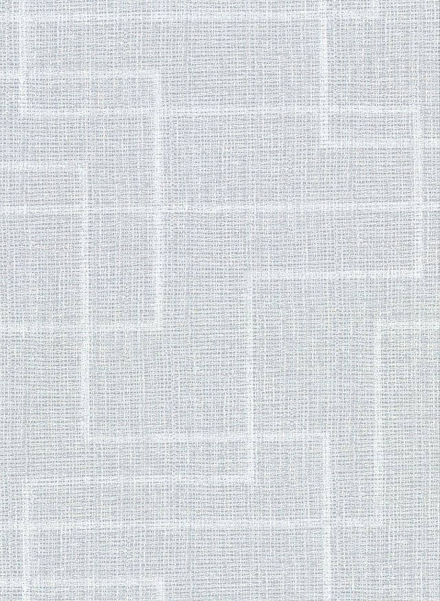 York Clarendon Sky Blue Geometric Faux Grasscloth Wallpaper