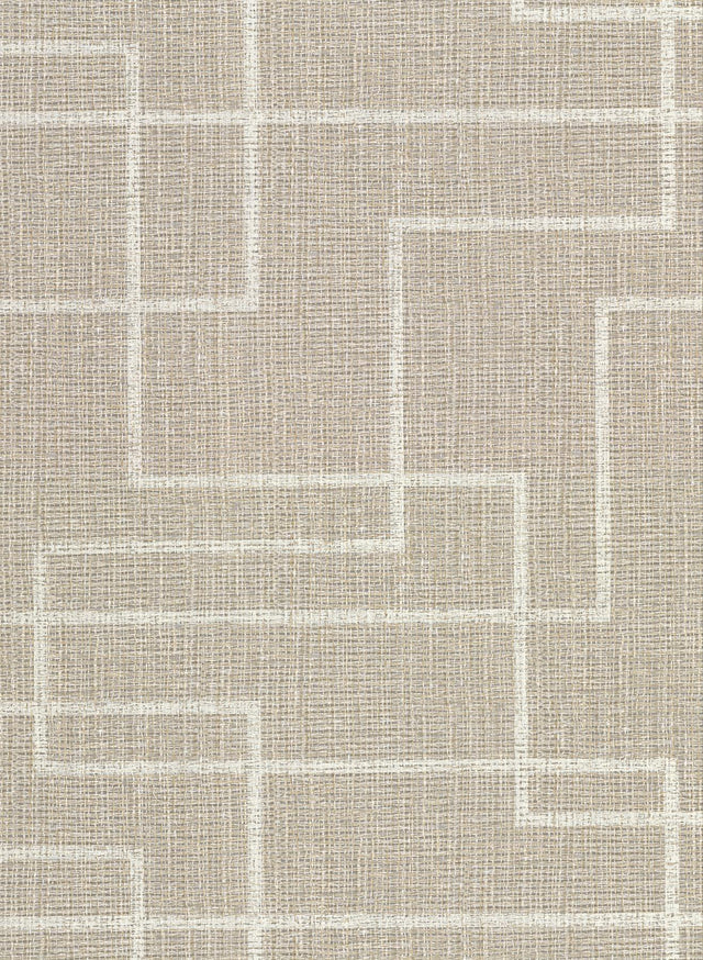 York Clarendon Brown Faux Grasscloth Wallpaper