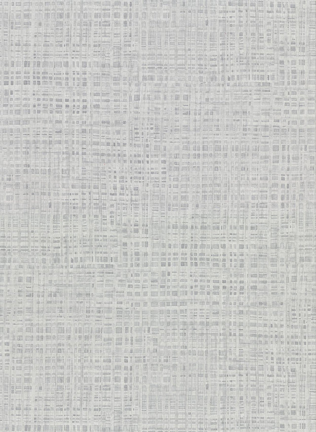York Montgomery Grey Faux Grasscloth Wallpaper
