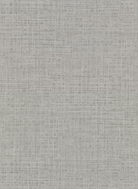 York Montgomery Pewter Faux Grasscloth Wallpaper