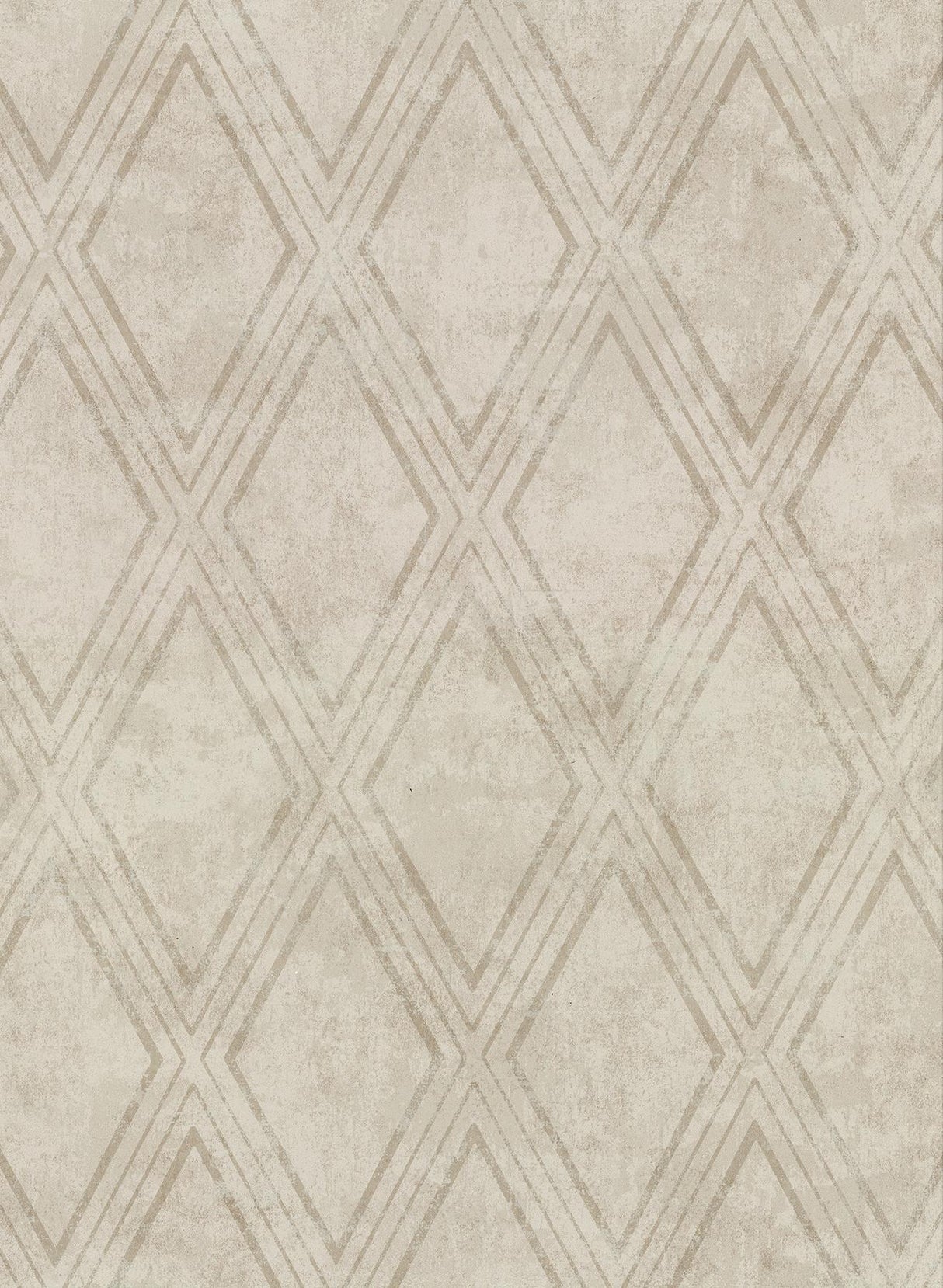 York Dartmouth Taupe Faux Plaster Geometric Wallpaper