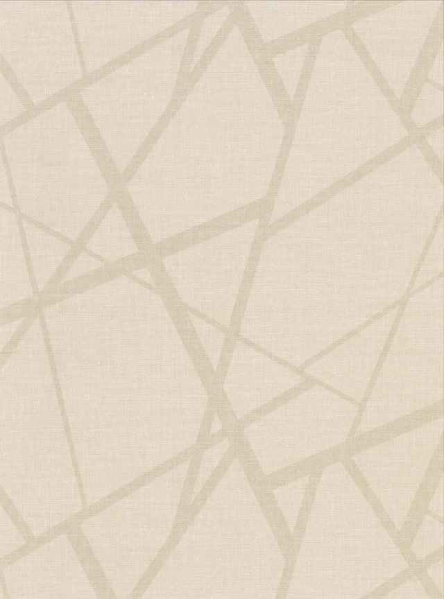 York Avatar Cream Abstract Geometric Wallpaper