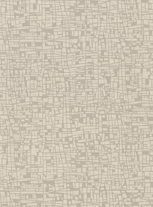 York Tiffany Taupe Abstract Geometric Wallpaper