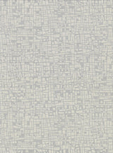York Tiffany Silver Abstract Geometric Wallpaper
