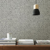 York Tiffany Grey Abstract Geometric Wallpaper